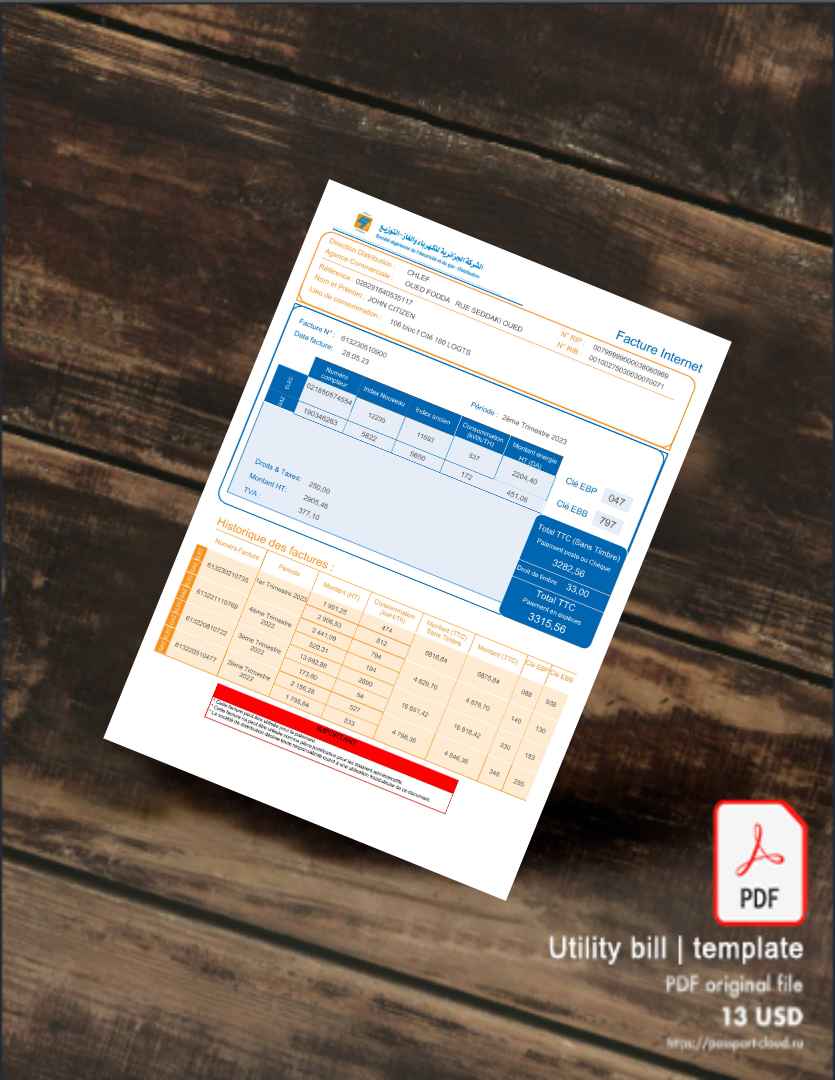 Utility bill | Albanian Power | Albania